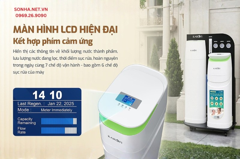 KTF-888T sở hữu bảng điều khiển cảm ứng tối ưu