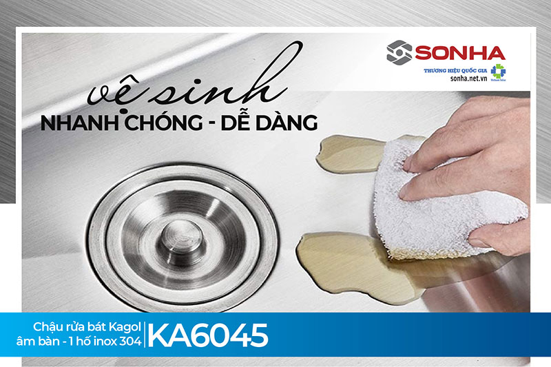 Chậu Kagol KA6045 dễ d&agrave;ng vệ sinh