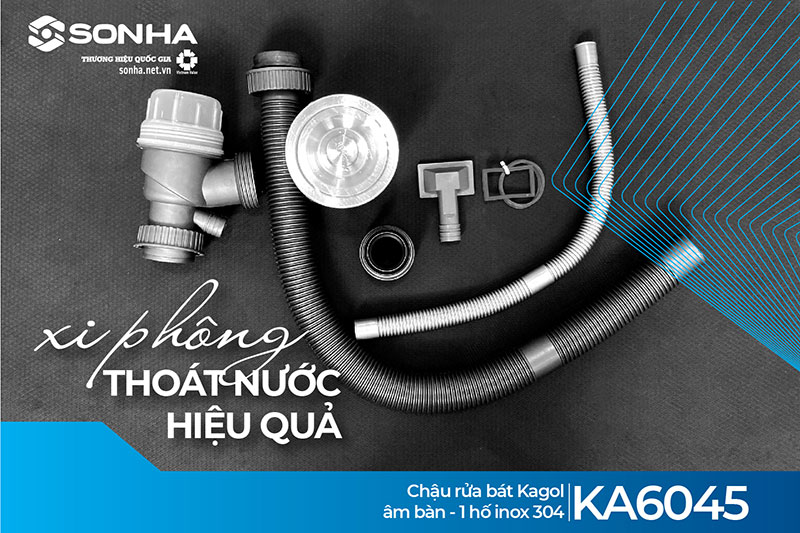Xi ph&ocirc;ng chậu rửa b&aacute;t Kagol KA6045