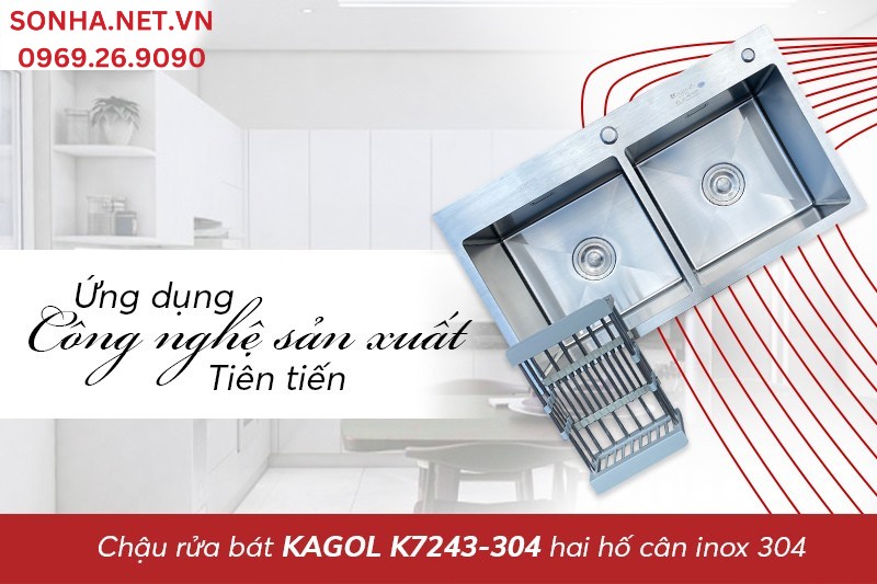 Kagol K7243-304 thiết kế tỉ mỉ nhờ c&ocirc;ng nghệ sản xuất ti&ecirc;n tiến