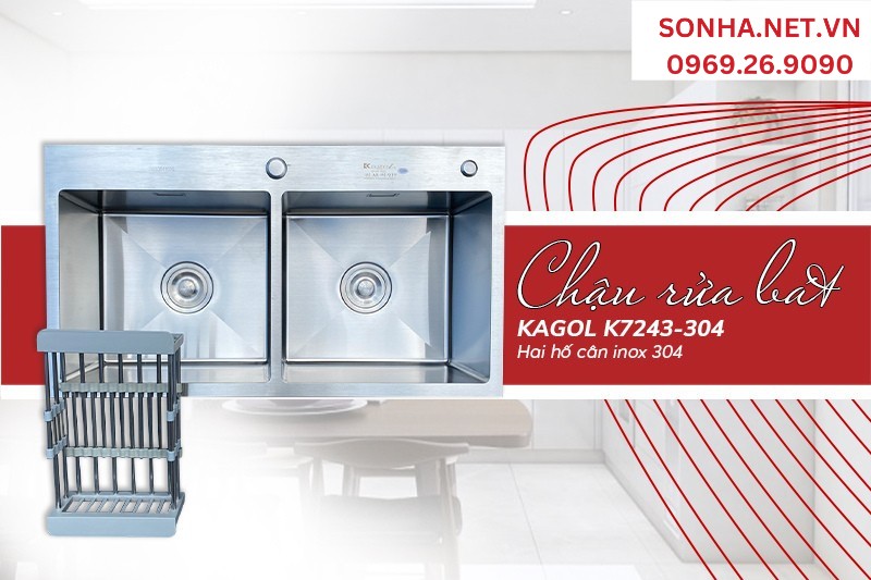 Chậu Kagol K7243-304 ưa chuộng nhờ gi&aacute; hợp l&yacute;, đa tiện &iacute;ch 