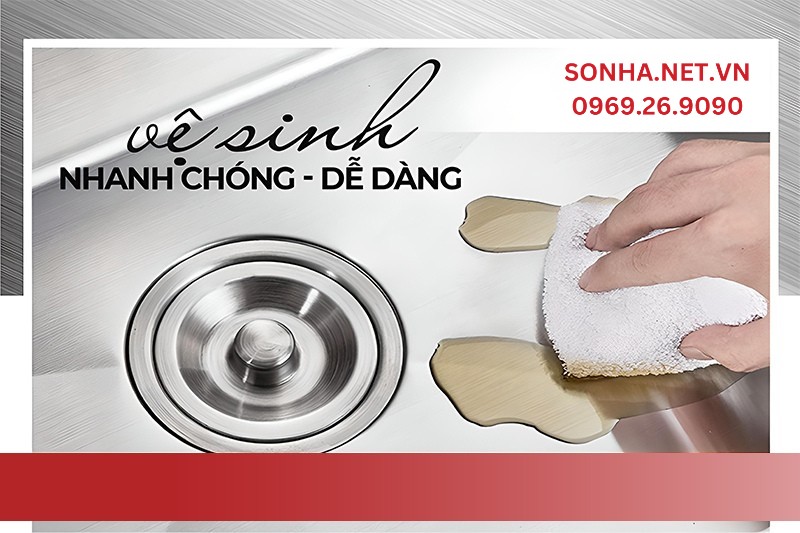 Kagol K7243-304 dễ d&agrave;ng vệ sinh tiết kiệm thời gian đ&aacute;ng kể 