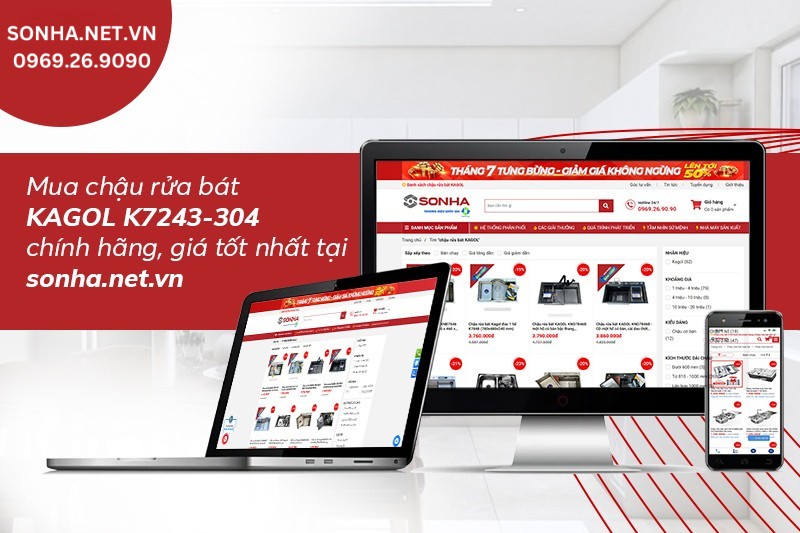 8kbet8kb.com địa chỉ mua chậu Kagol K7243-304 ch&iacute;nh h&atilde;ng, gi&aacute; tốt tr&ecirc;n thị trường
