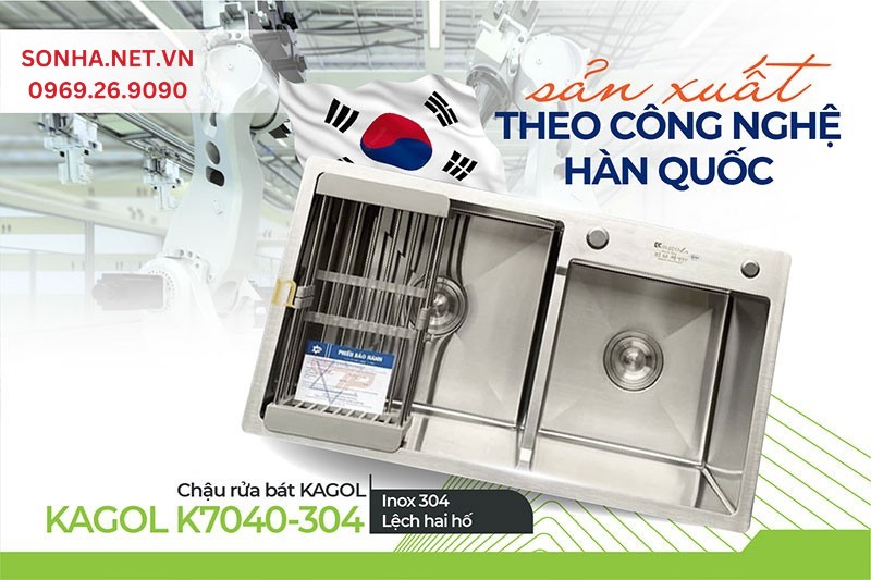  Kagol K7040-304 tinh xảo, sang trọng nhờ c&ocirc;ng nghệ đ&uacute;c nguy&ecirc;n khối