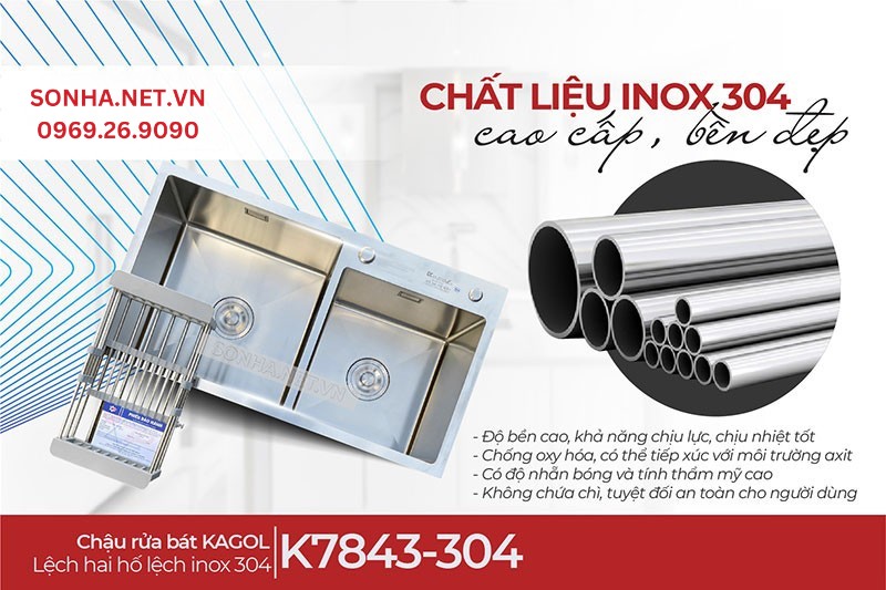 4 ưu điểm nổi trội chậu Kagol K7843-304