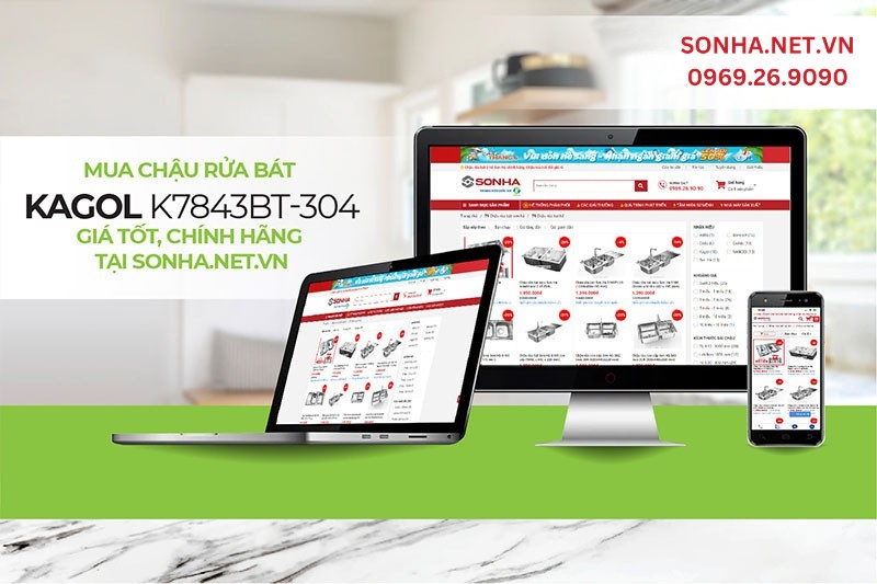 Mua chậu rửa Kagol K7843BT-304 tại 8kbet8kb.com nhận ngay gi&aacute; tốt