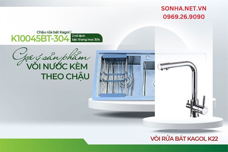 Kagol K10045-BT 304 v&agrave; v&ograve;i K22 được nhiều 8Kbet888 cá cược thể thao Việt lựa chọn lắp đặt