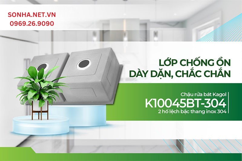 Lớp l&oacute;t chống ồn dưới đ&aacute;y Kagol K10045-BT 304 giảm tiếng ồn