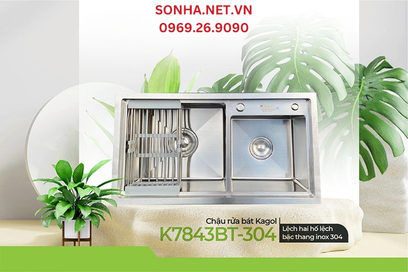 Chậu Kagol K7843BT-304 thiết kế tối ưu, tiện &iacute;ch sử dụng