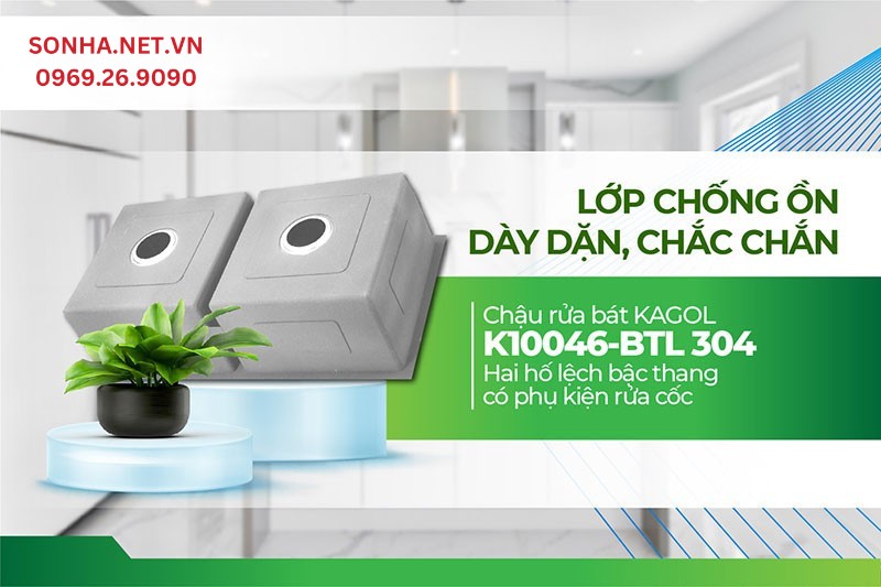 Lớp chống ồn Kagol K10048-BT 304 giảm tiếng ồn hiệu quả