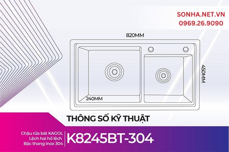 Chậu Kagol K8245BT-304 ph&ugrave; hợp với 8Kbet888 cá cược thể thao đ&ocirc;ng người