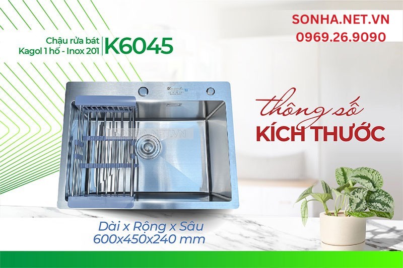 Kagol K6045 inox 201 được c&aacute;c 8Kbet888 cá cược thể thao &iacute;t người ưa chuộng