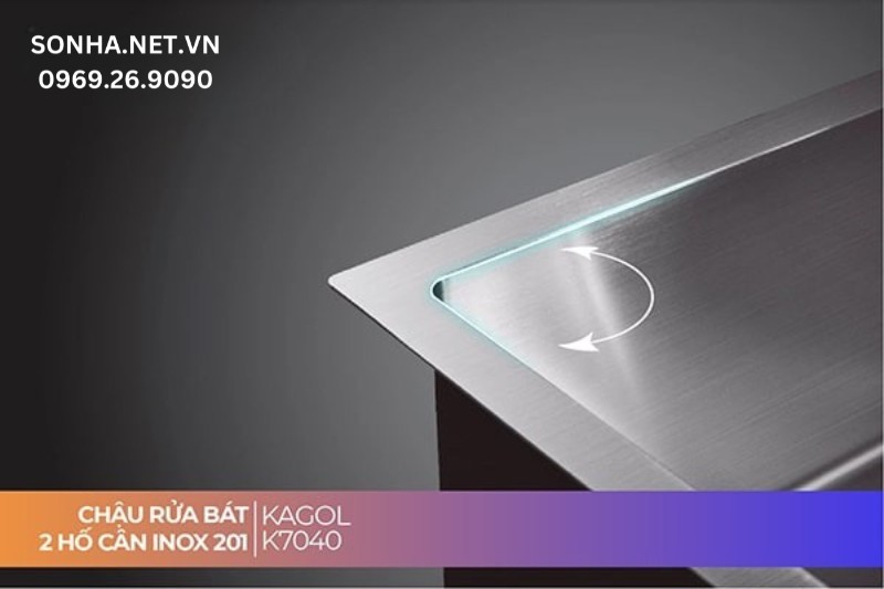 Thiết kế đường viền vu&ocirc;ng vắn, khỏe khoắn mang lại cảm gi&aacute;c sang trọng