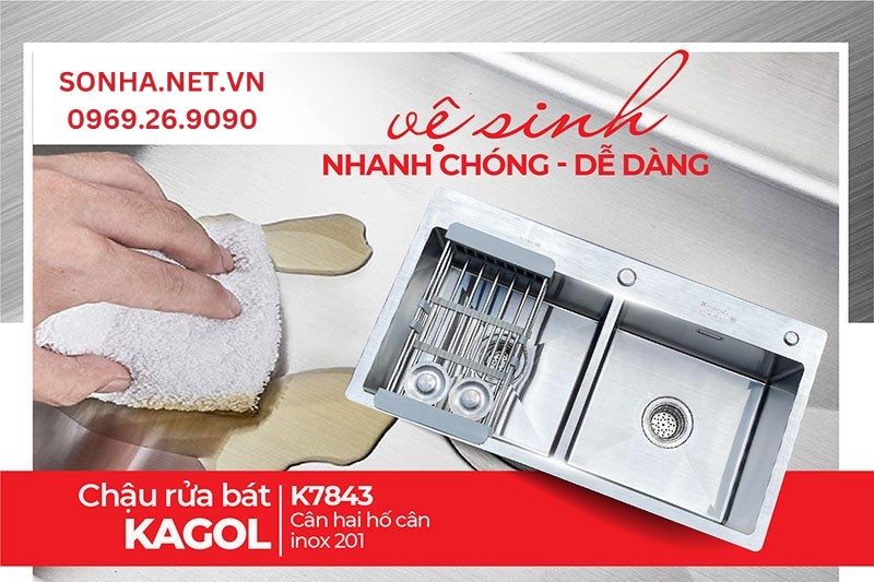 Chậu Kagol K7843 C&acirc;n vệ sinh dễ d&agrave;ng, tiết kiệm thời gian