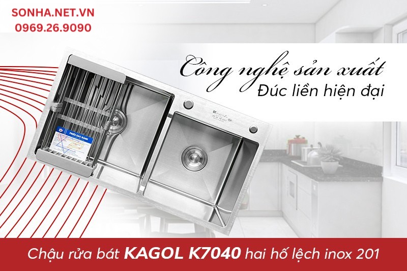 Kagol K7040 lệch c&oacute; độ bền cao nhờ c&ocirc;ng nghệ đ&uacute;c hiện đại 