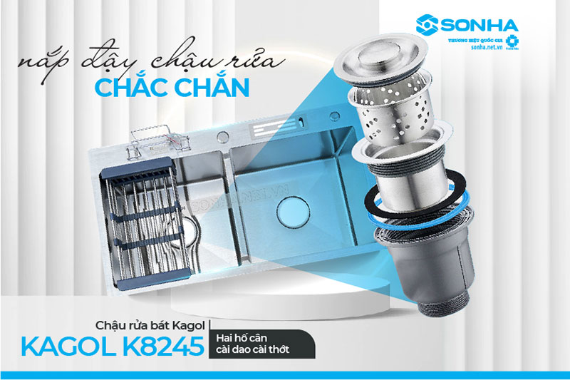 Nắp đậy chậu rửa b&aacute;t K8245 C&acirc;n CD chắc chắn