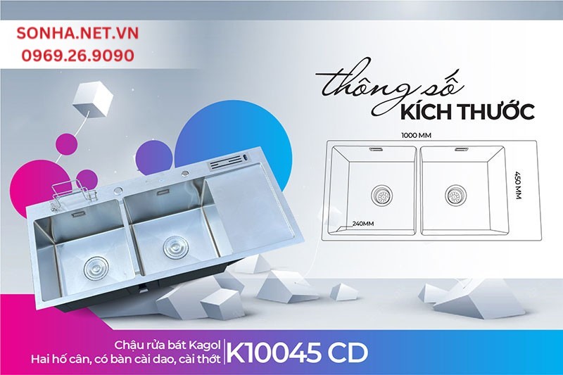 K&iacute;ch thước chậu Kagol K10045-CD ph&ugrave; hợp với 8Kbet888 cá cược thể thao đ&ocirc;ng người 