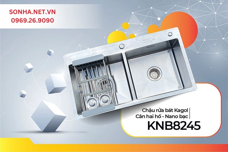 Chậu rửa b&aacute;t Kagol KNB8245 chất liệu cao cấp, tiện &iacute;ch sử dụng