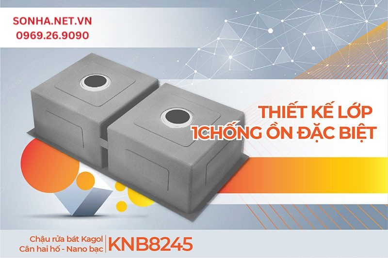 Lớp l&oacute;t chống ồn Kagol KNB8245 giảm &acirc;m thanh va v&agrave;o th&agrave;nh chậu