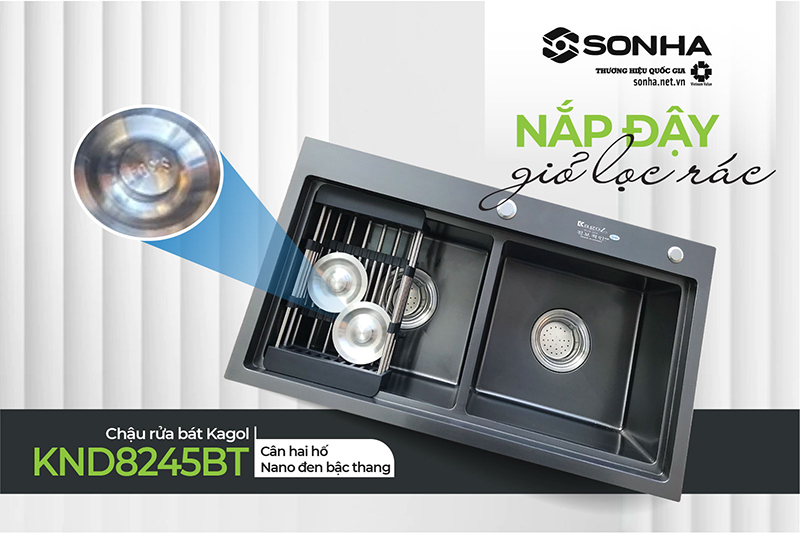 Nắp đậy cốc đựng r&aacute;c Kagol KND8245BT