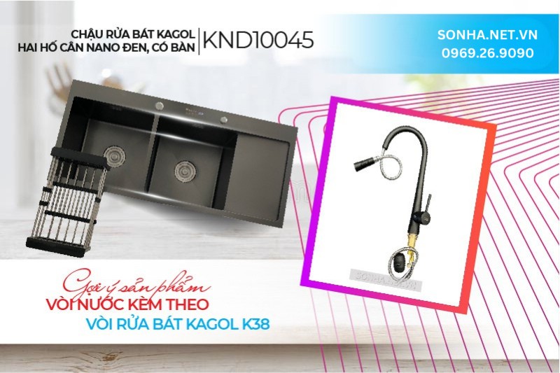V&ograve;i Kagol K38 đi k&egrave;m KND10045 tối ưu tiện &iacute;ch c&ocirc;ng năng sử dụng tuyệt vời