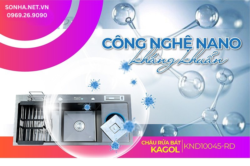 KND10045-RD được phủ nano n&ecirc;n chống b&aacute;m d&iacute;nh, trầy xước hiệu quả