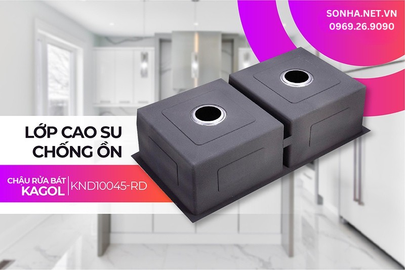 Kagol KND10045-RD thiết kế th&ecirc;m lớp c&aacute;ch &acirc;m chống ồn giảm tiếng ồn hiệu quả