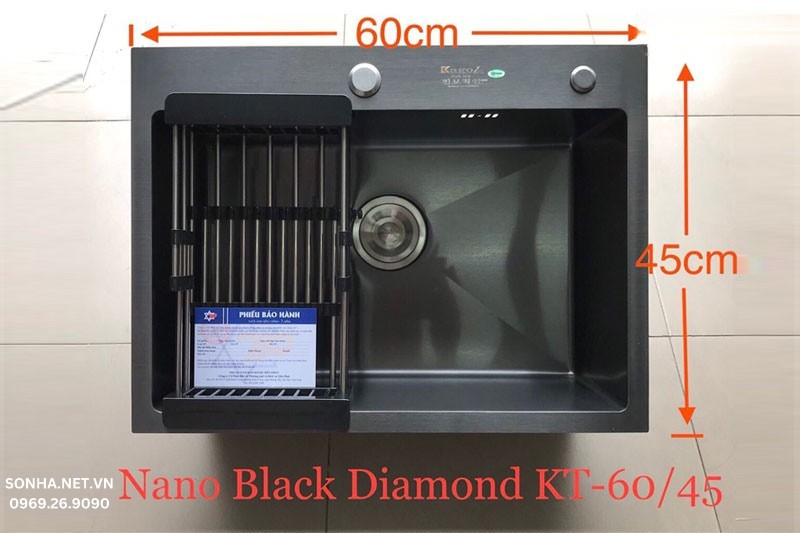 H&igrave;nh ảnh thực tế chậu rửa b&aacute;t 1 hố Kagol KND6045