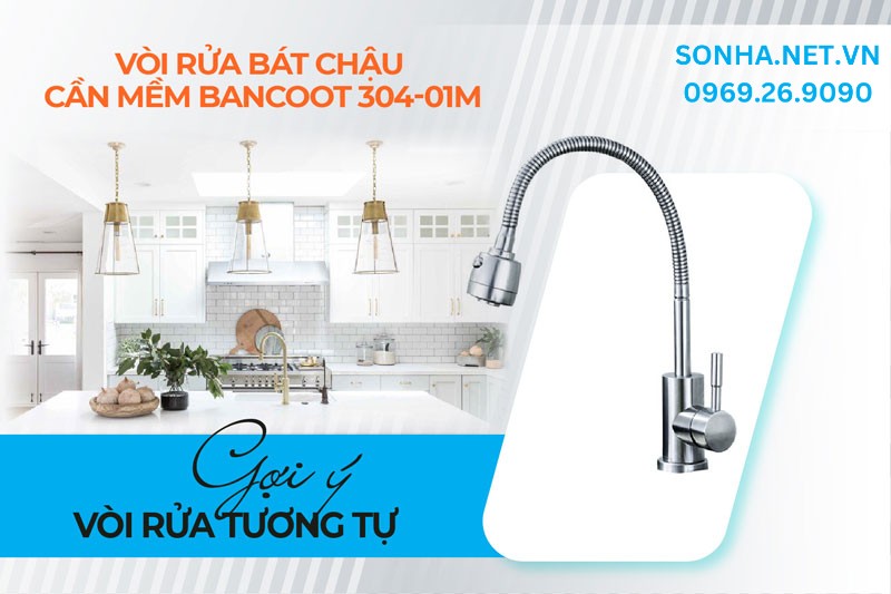 Vòi nước rửa chén Bancoot 304-01M giá tốt, tiện lợi