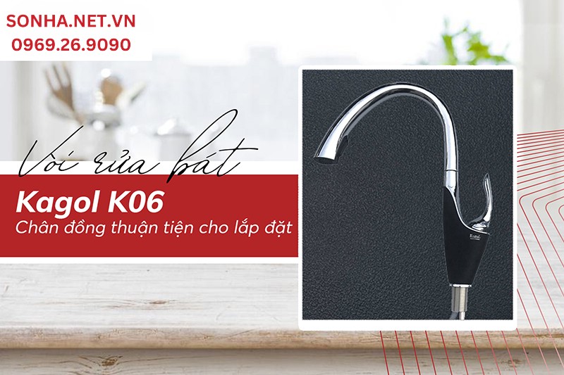 Ch&acirc;n v&ograve;i Kagol K06 bằng đồng thuận tiện lắp đặt, th&aacute;o dời