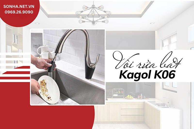 V&ograve;i rửa ch&eacute;n Kagol K06 đơn giản, hiện đại v&agrave; sang trọng