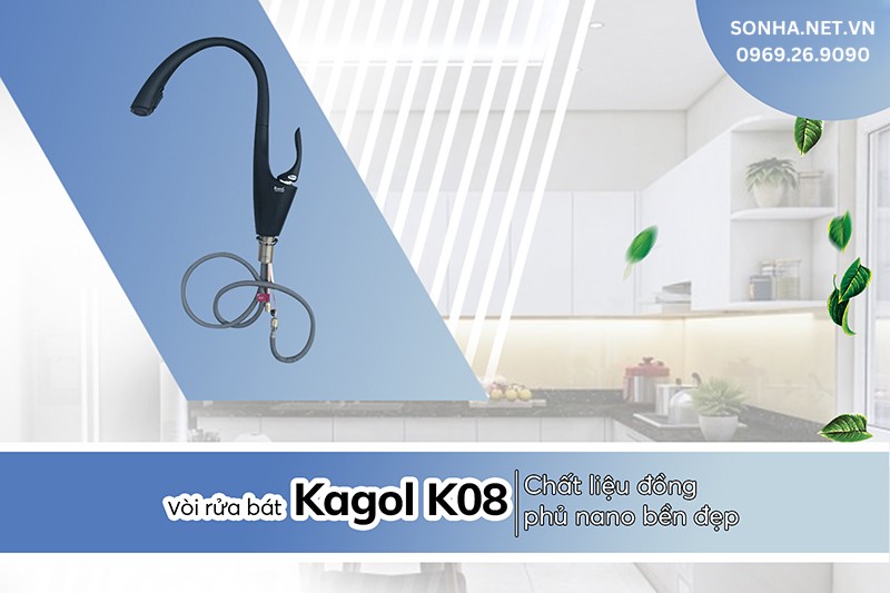 V&ograve;i Kagol K08 l&agrave;m từ đồng phủ nano chống xước, b&aacute;m bẩn 
