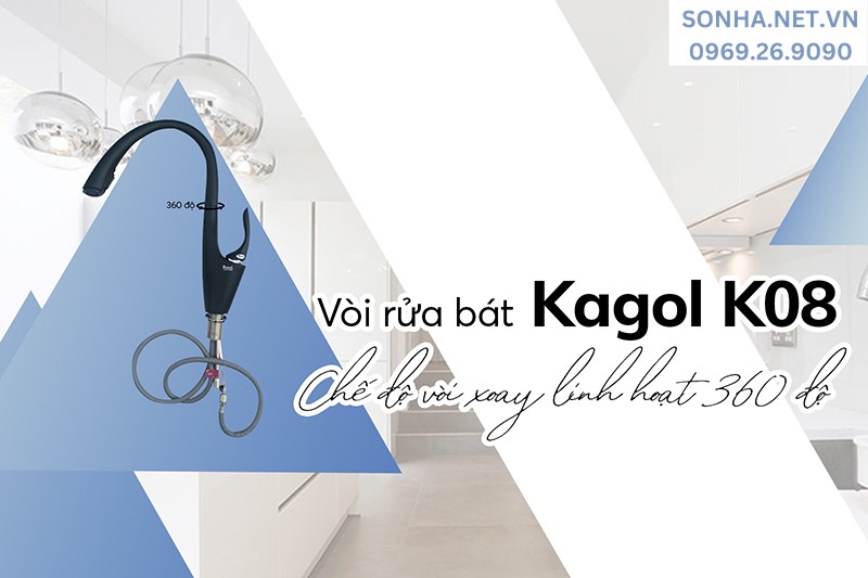 V&ograve;i Kagol K08 xoay linh hoạt 360 độ tiện lợi khi d&ugrave;ng