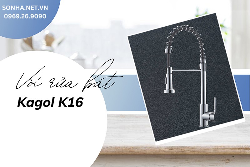 V&ograve;i Kagol K16 thiết kế tinh tế, v&ograve;i r&uacute;t tiện lợi