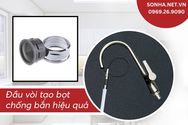 Đầu v&ograve;i Kagol K12 tạo bọt chống bắn, tiết kiệm nước hiệu quả
