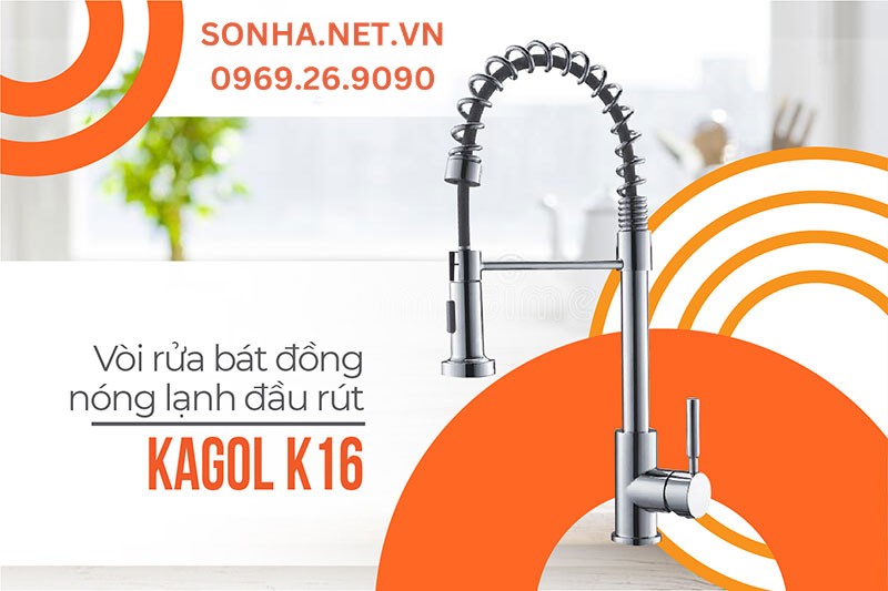 V&ograve;i rửa b&aacute;t Kagol K16 thiết kế đặc biệt, tiện &iacute;ch sử dụng