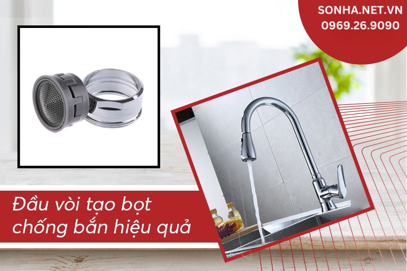 Đầu v&ograve;i Kagol K18 tạo bọt hạn chế bắn nước tung to&eacute; ra ngo&agrave;i