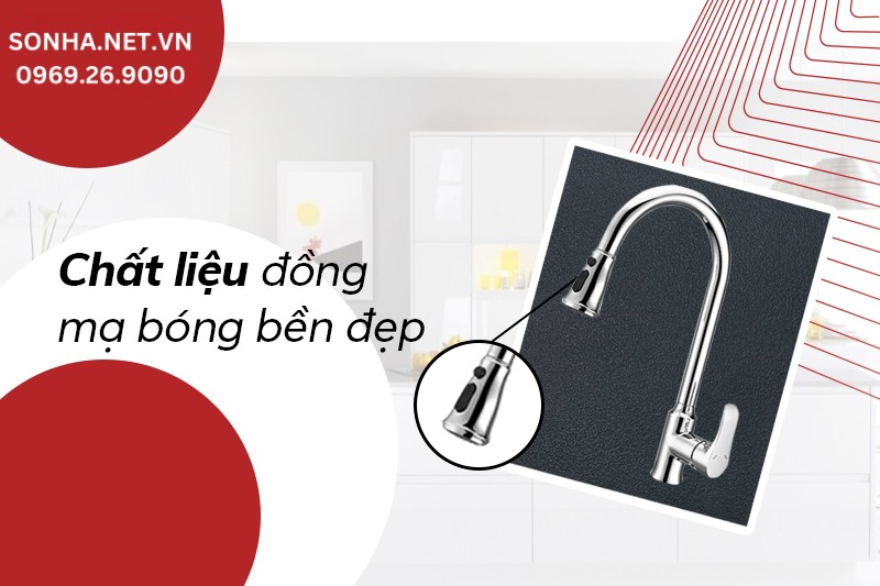 V&ograve;i Kagol K18 l&agrave;m từ đồng cao cấp n&ecirc;n s&aacute;ng b&oacute;ng, bền đẹp