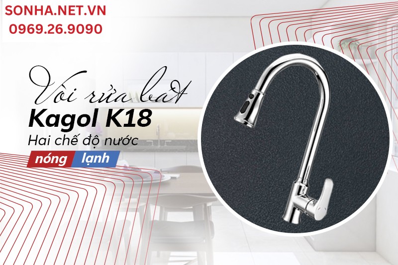 V&ograve;i K18 tiện lợi sử dụng với 2 chế độ nước n&oacute;ng, lạnh