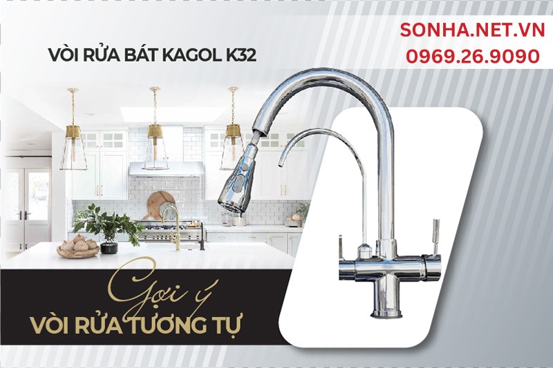 Vòi rửa chén Kagol K32 tiện lợi cho người sử dụng