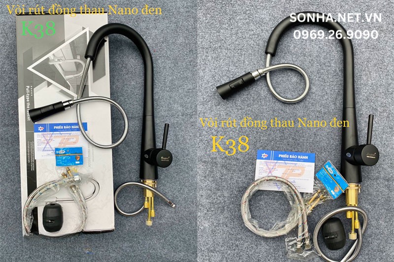 Hình ảnh thực tế vòi rửa bát Kagol K38
