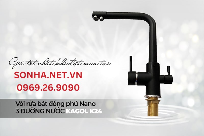Vòi rửa bát Kagol K24 với thiết kế tối ưu là một trong sản phẩm bán chạy
