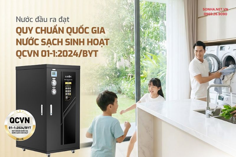 Nước sau lọc của KST-79 đạt quy chuẩn kỹ thuật quốc gia QCVN 01-1:2024/BYT