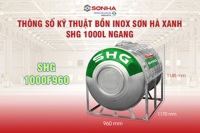 Th&ocirc;ng số kỹ thuật 8Kbet123 tải ứng dụng Inox Trang Chủ Game Trực Tuyến Cổng Game 8kbet.com Xanh SHG 1000L Ngang