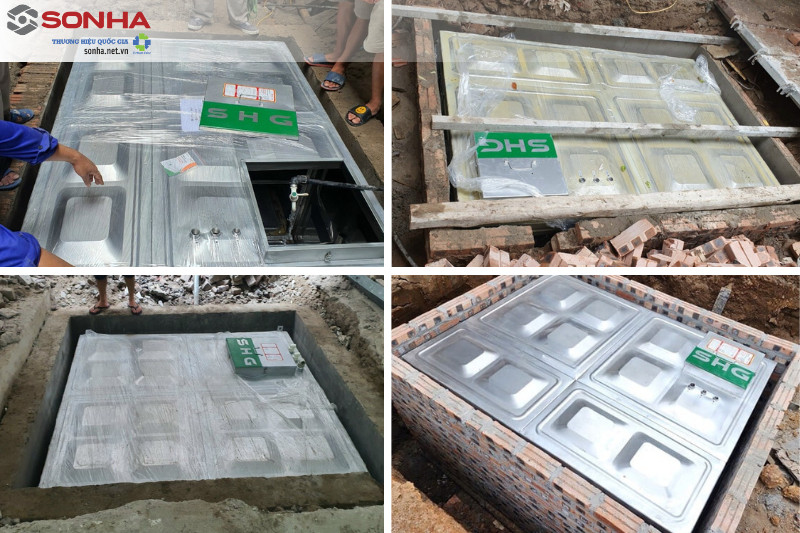 Lắp đặt bể inox ngầm SHG tại Hà Nội