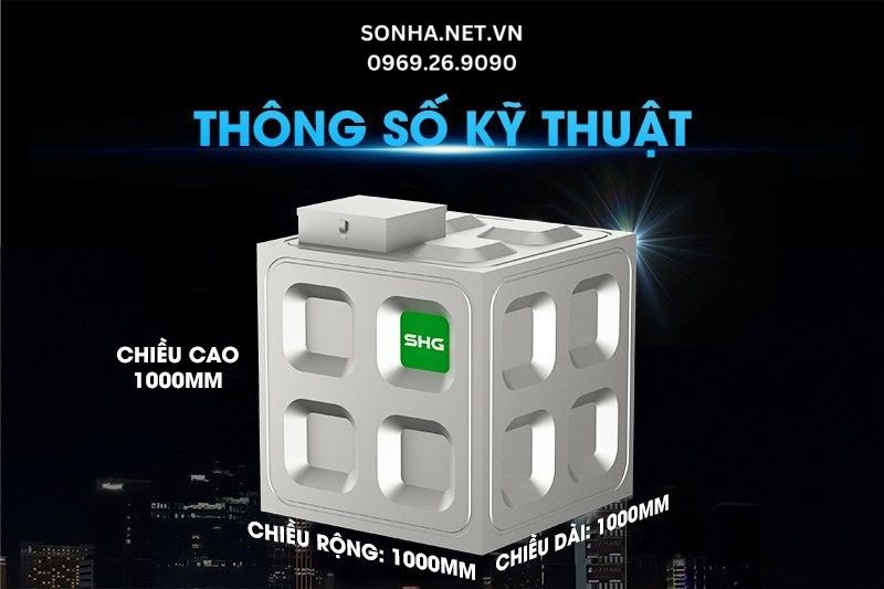 Th&ocirc;ng số kỹ thuật bể ngầm inox Trang Chủ Game Trực Tuyến Cổng Game 8kbet.com Xanh SHG 1000l