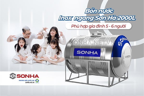 8Kbet123 tải ứng dụng inox ngang Sơn Hà 2000L 