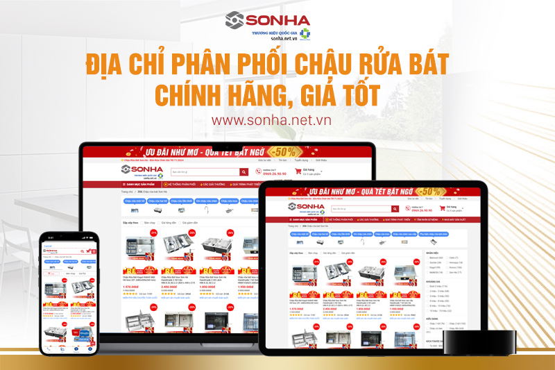 8kbet8kb.com địa điểm mua bồn rửa bát Sơn Hà uy tín, giá tốt