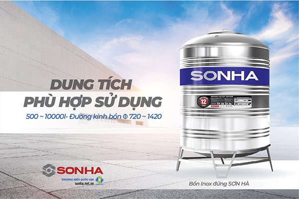 Gợi ý dung tích 8KBET 456 được xếp hạng cao nhất đứng inox Sơn Hà với gia đình