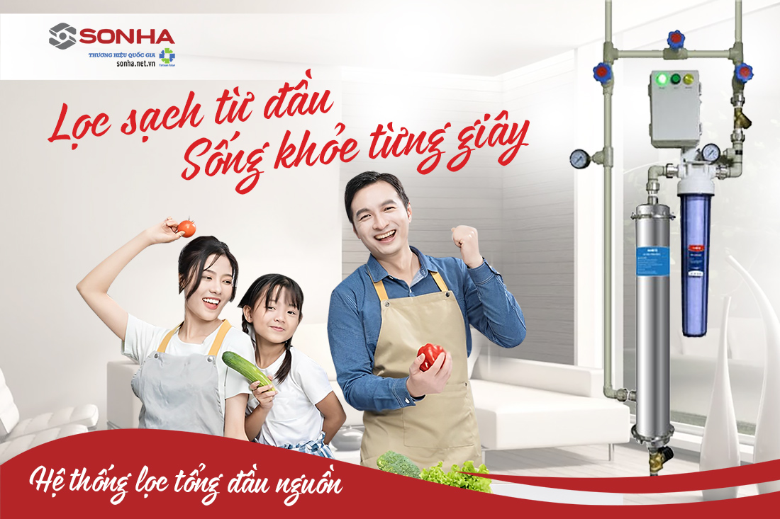 Hệ thống lọc tổng đầu nguồn - giải pháp lọc sạch nước sinh hoạt
